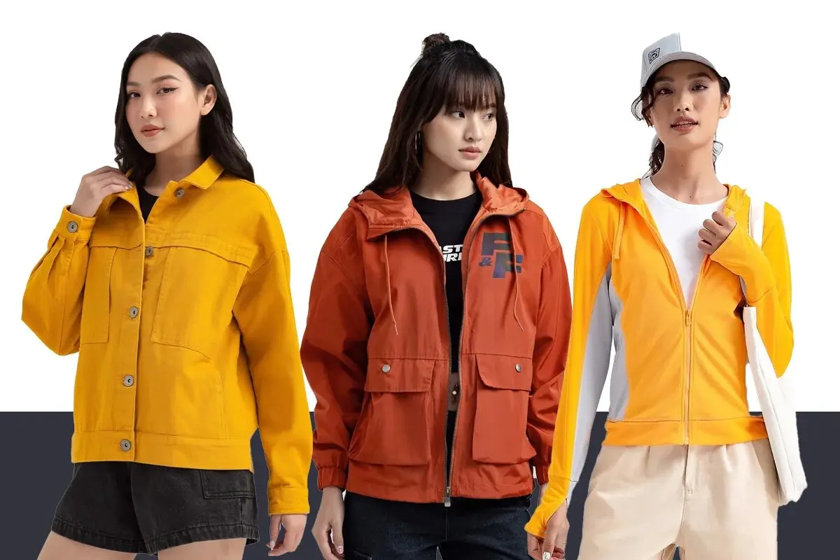 Phối áo thun cổ tròn với áo khoác