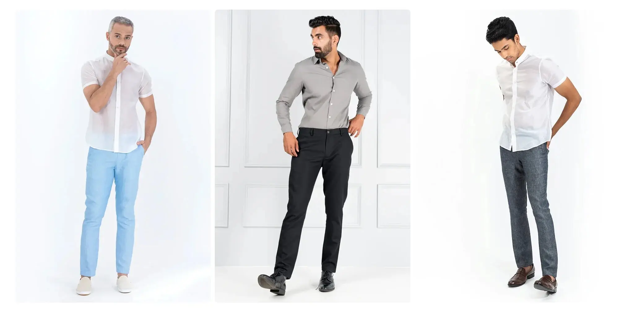 Phối áo thun polo với quần tây