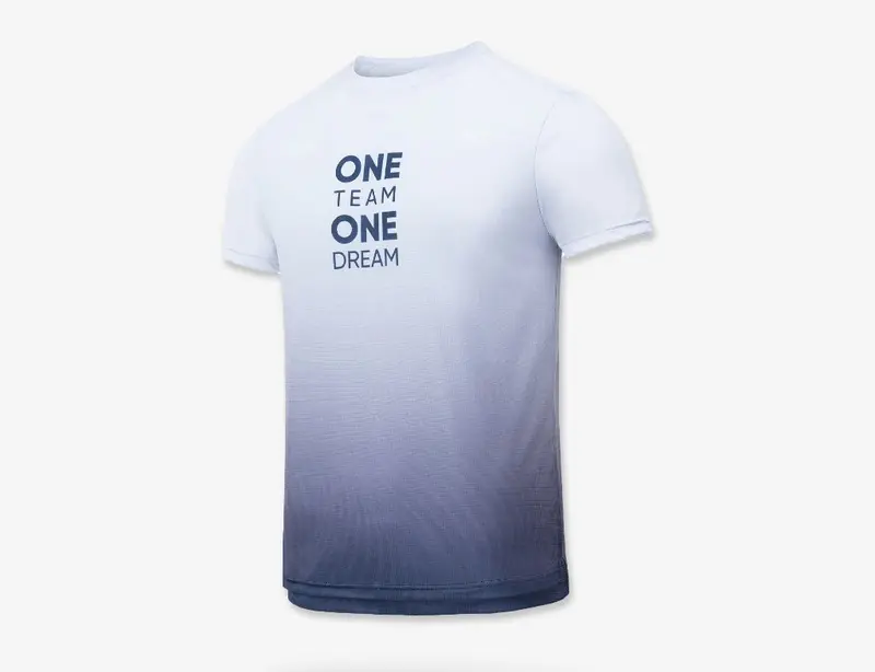 Áo thun teambuilding phối màu gradient