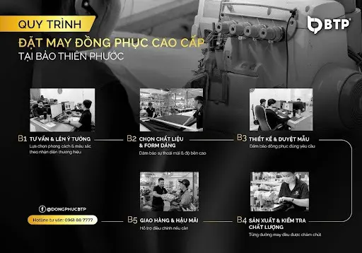 quy trình may tại Đồng Phục Công Sở BTP