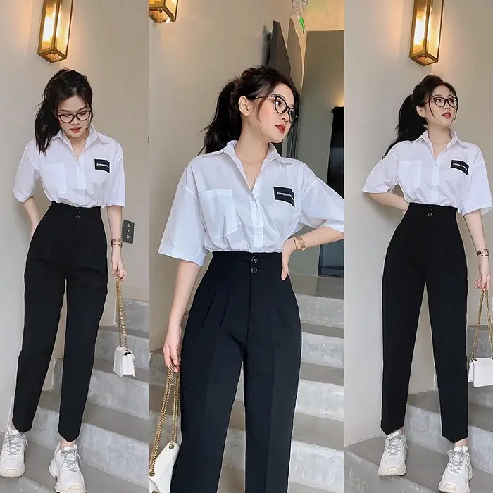 Quần tây lưng cao