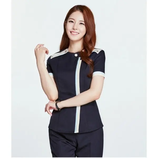 Đồng phục spa màu đen phong cách